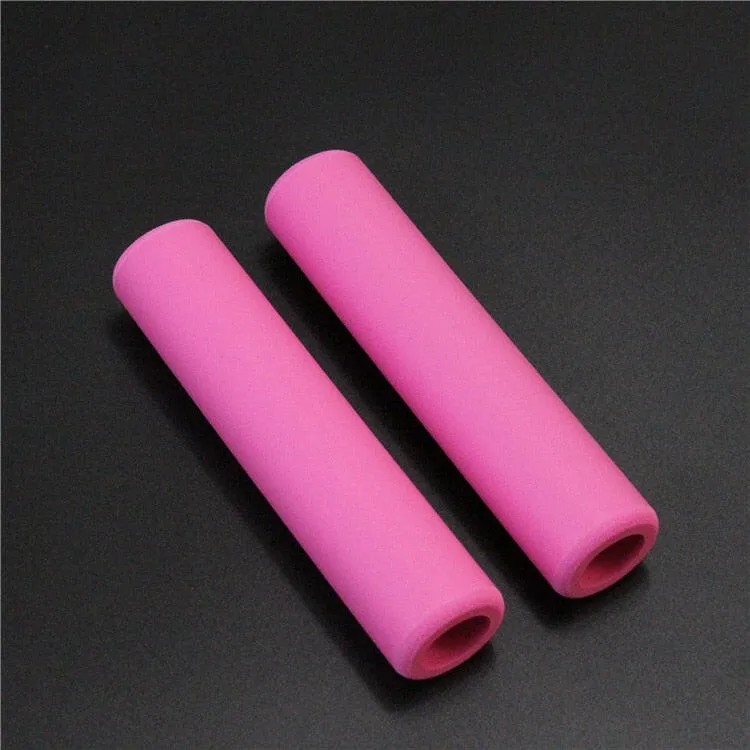 1 Pair Set Handlebar Silica Super Soft Gel Foam Silicone Sponge Antiskid Mountain Bike Grips Personalized handlebar plugs