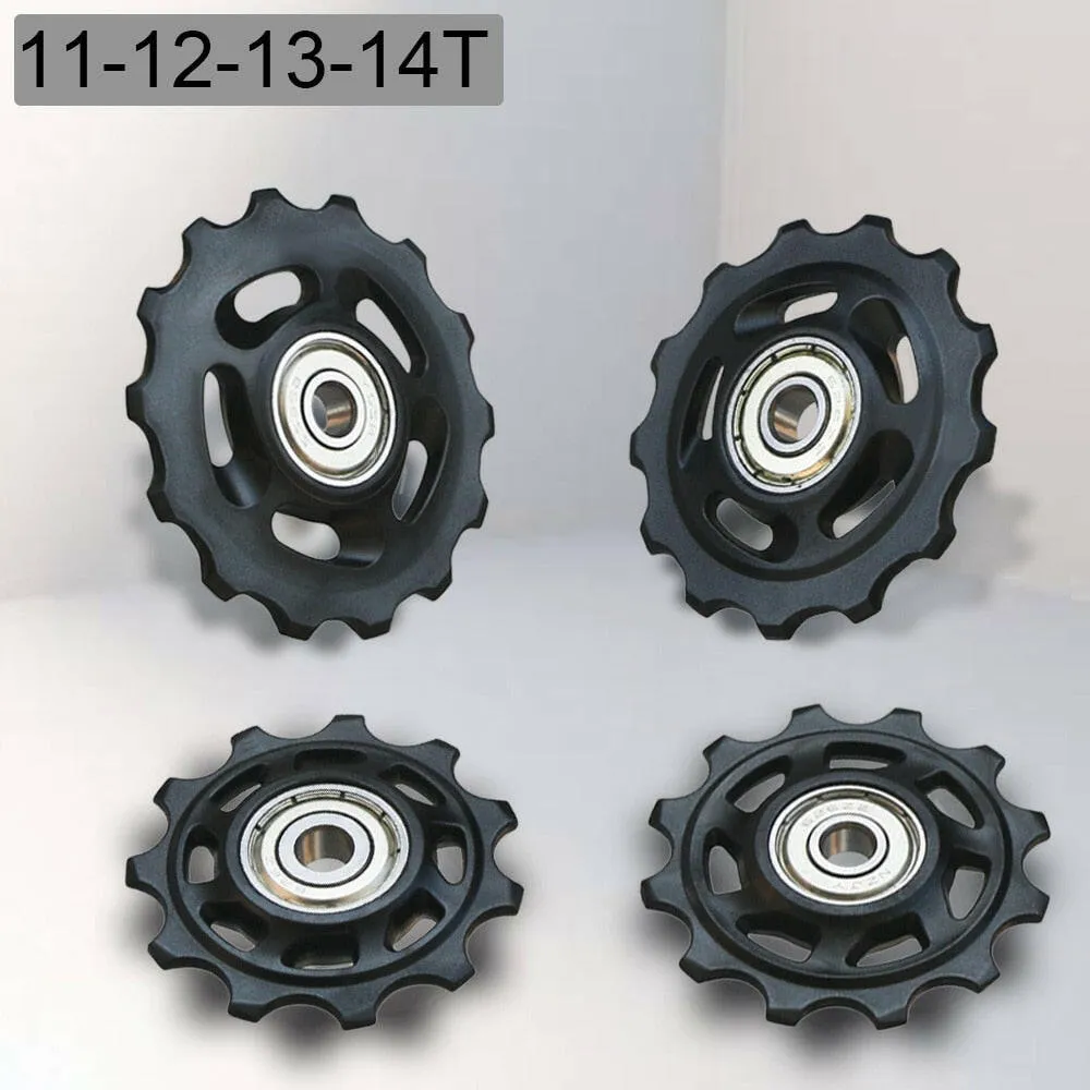 11T 12T 13T 14T MTB Bicycle Rear Guide Wheel Road Bike Rear Derailleur Pulley Roller Bearing Outdoor Mountain Bike Cycling Parts