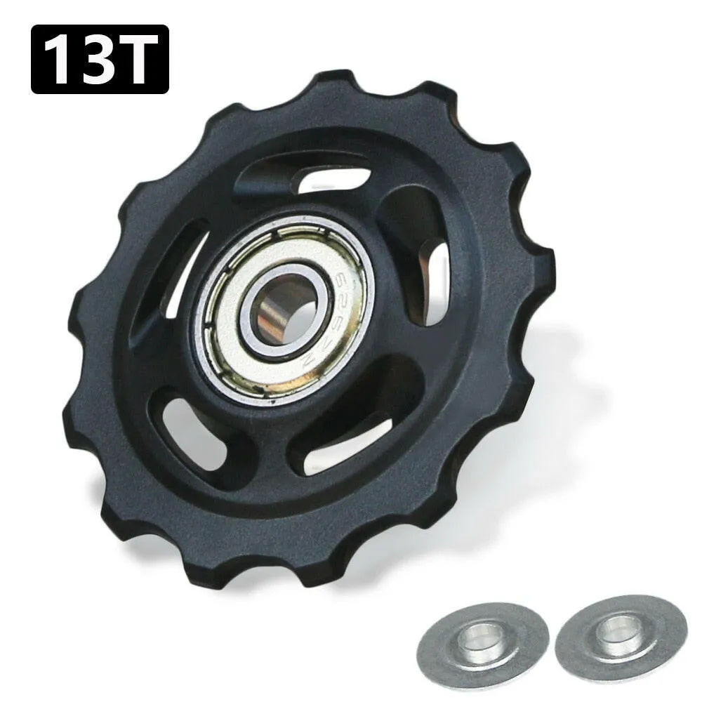 11T 12T 13T 14T MTB Bicycle Rear Guide Wheel Road Bike Rear Derailleur Pulley Roller Bearing Outdoor Mountain Bike Cycling Parts