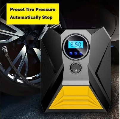 1646 Digital Car Tyre Inflator Portable Air Compressor Pump