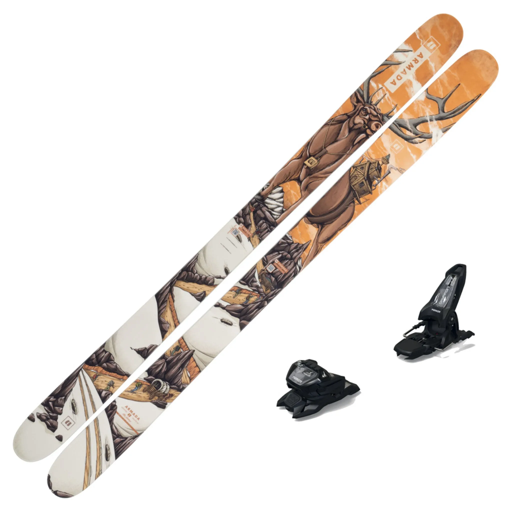 2023 Armada ARV 116 JJ High-Performance Skis with Durable Marker Griffon 13 ID Bindings