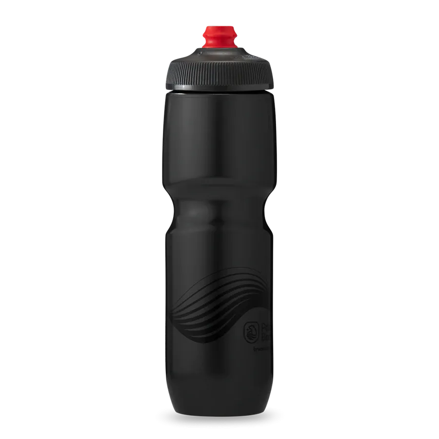 30 oz Breakaway Water Bottle Wave Charcoal/Black by Polar Bottle Made in USA