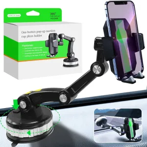 ZP-X0566 360-Degree Rotating Car Mobile Phone Holder - Enhanced Stability and Adjustable Viewing Angle