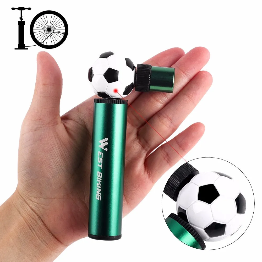 48G Mini Soccer & Basketball Bicycle Pump 90 PSI High Pressure Portable Tire Inflator Hand Air Pumps MTB Bike Pump