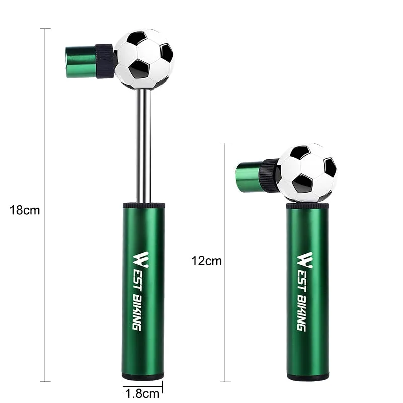 48G Mini Soccer & Basketball Bicycle Pump 90 PSI High Pressure Portable Tire Inflator Hand Air Pumps MTB Bike Pump