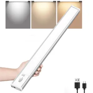 78-LED Under Cabinet Lighting Rechargeable Closet Light With Motion Sensor