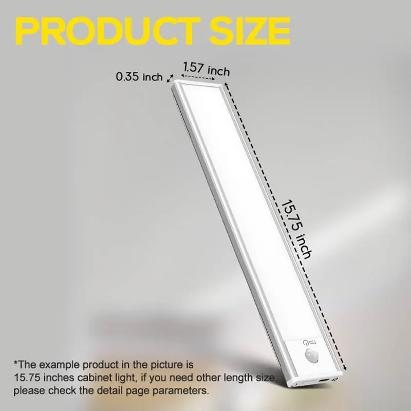 78-LED Under Cabinet Lighting Rechargeable Closet Light With Motion Sensor