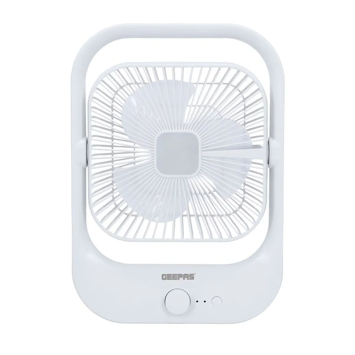 8" Rechargeable Fan With LED Light