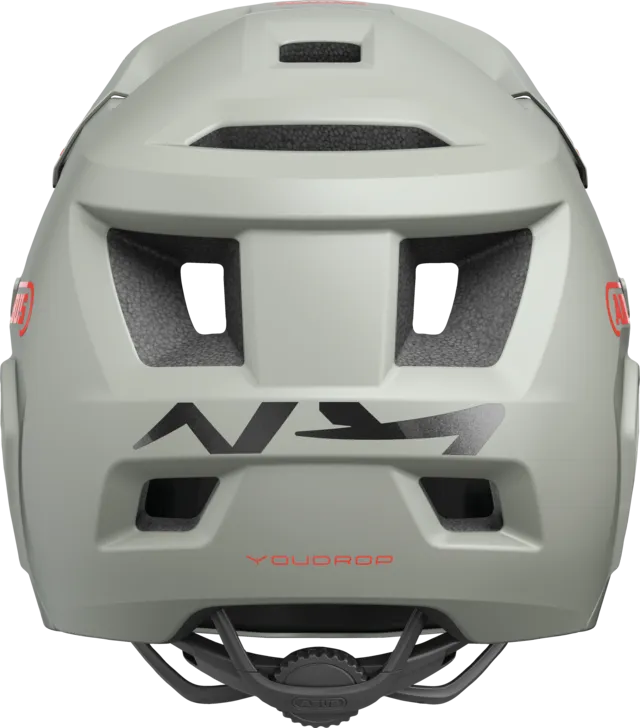 Abus Youdrop Full Face Kids Helmet - Chalk Gray