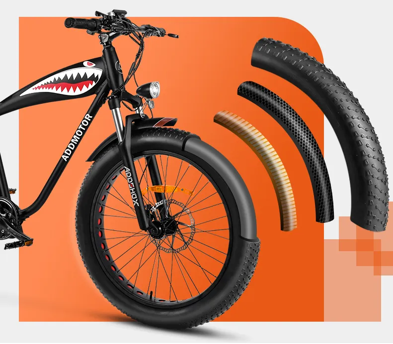 AddMotor 1250W Motan M-5500 All Terrain Hunting Mountain Electric Bike