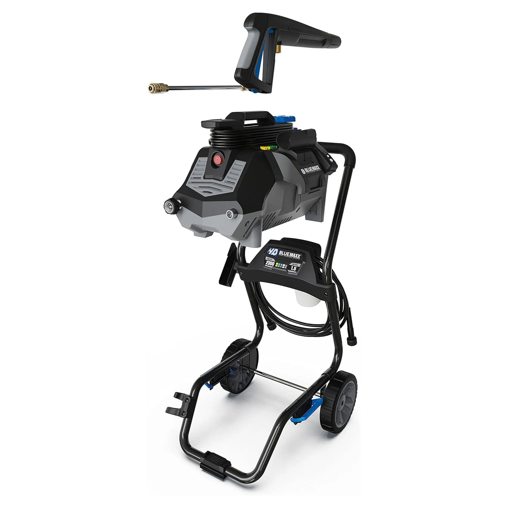 AR Blue Clean Maxx 2300 PSI 1.5 GPM Portable Electric Pressure Washer with Cart