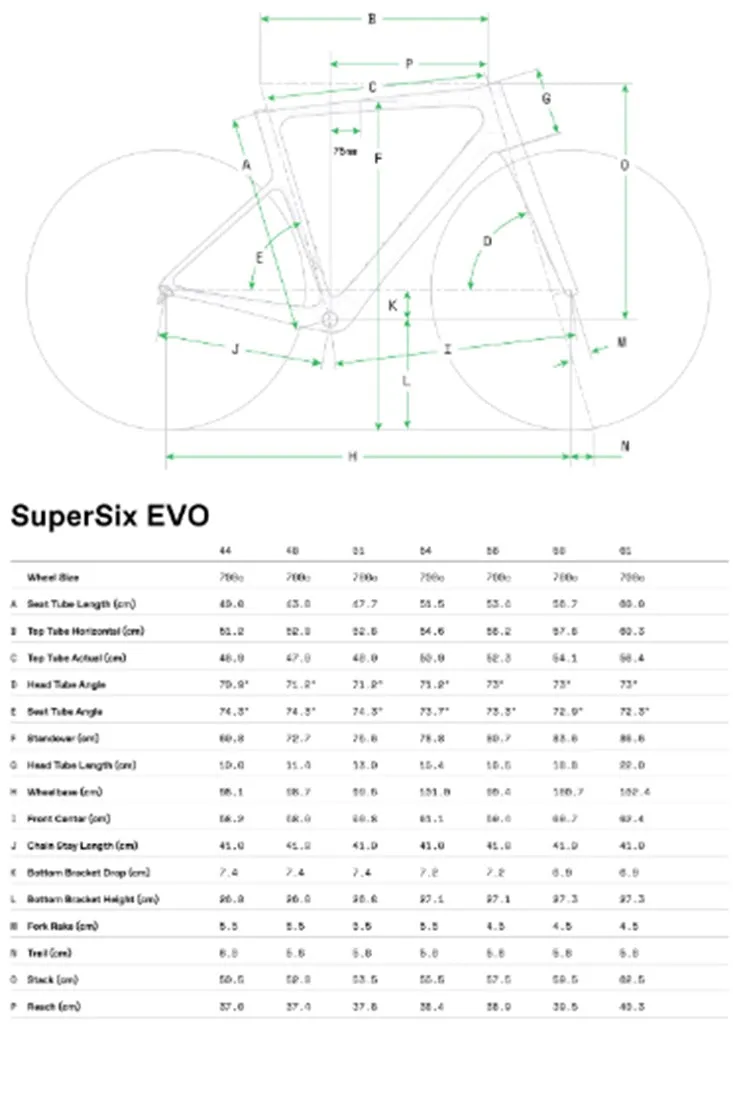 Cannondale SuperSix EVO 1 Carbon SRAM Force AXS 12 Speed Disc Road Bike