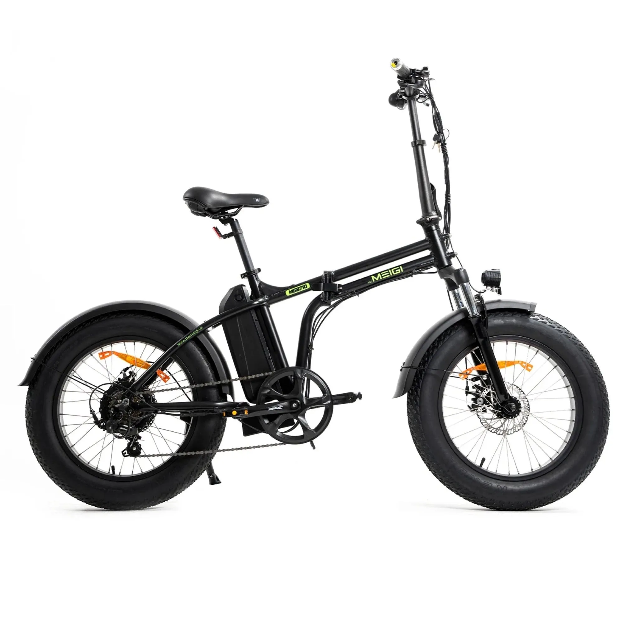 DWMeigi MG8710 Fat Tire Electric Bike, 500W High-Power E-Bike