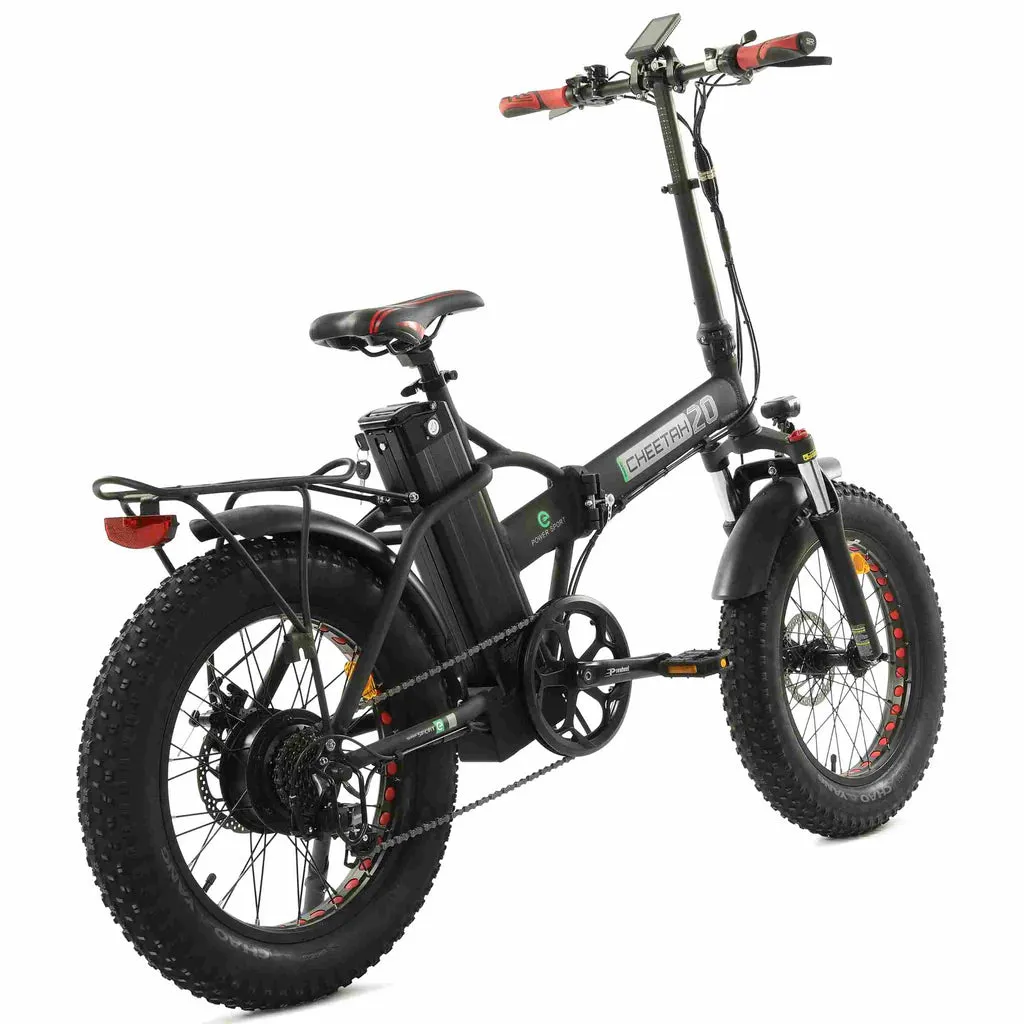 Ecotric 48V/15Ah 500W Folding Fat Tire Electric Bike with LCD Display