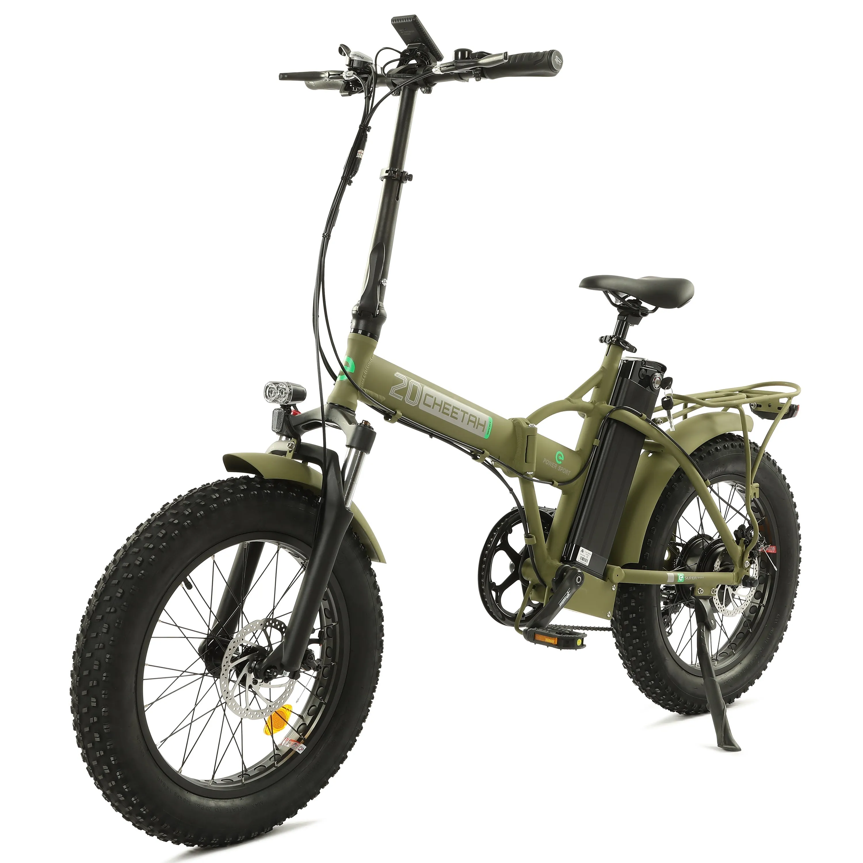 Ecotric 48V/15Ah 500W Folding Fat Tire Electric Bike with LCD Display