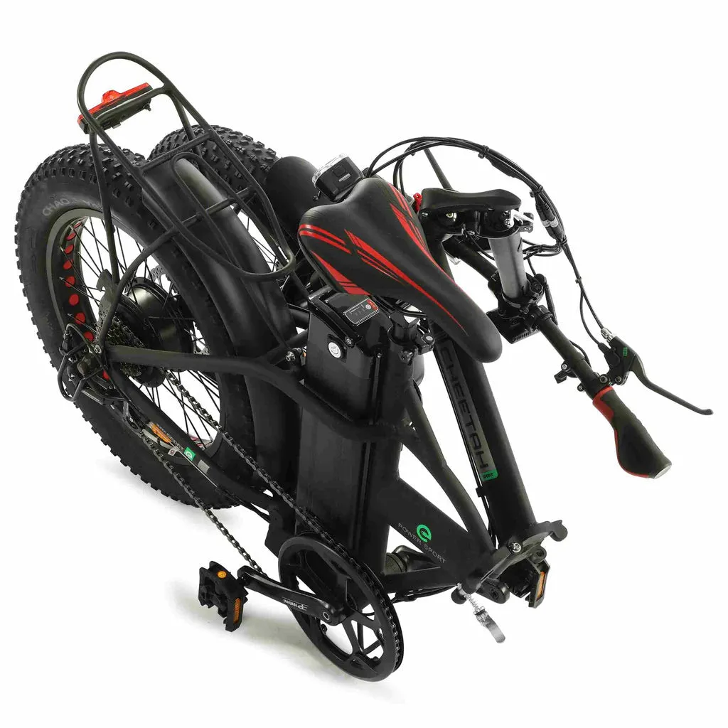 Ecotric 48V/15Ah 500W Folding Fat Tire Electric Bike with LCD Display