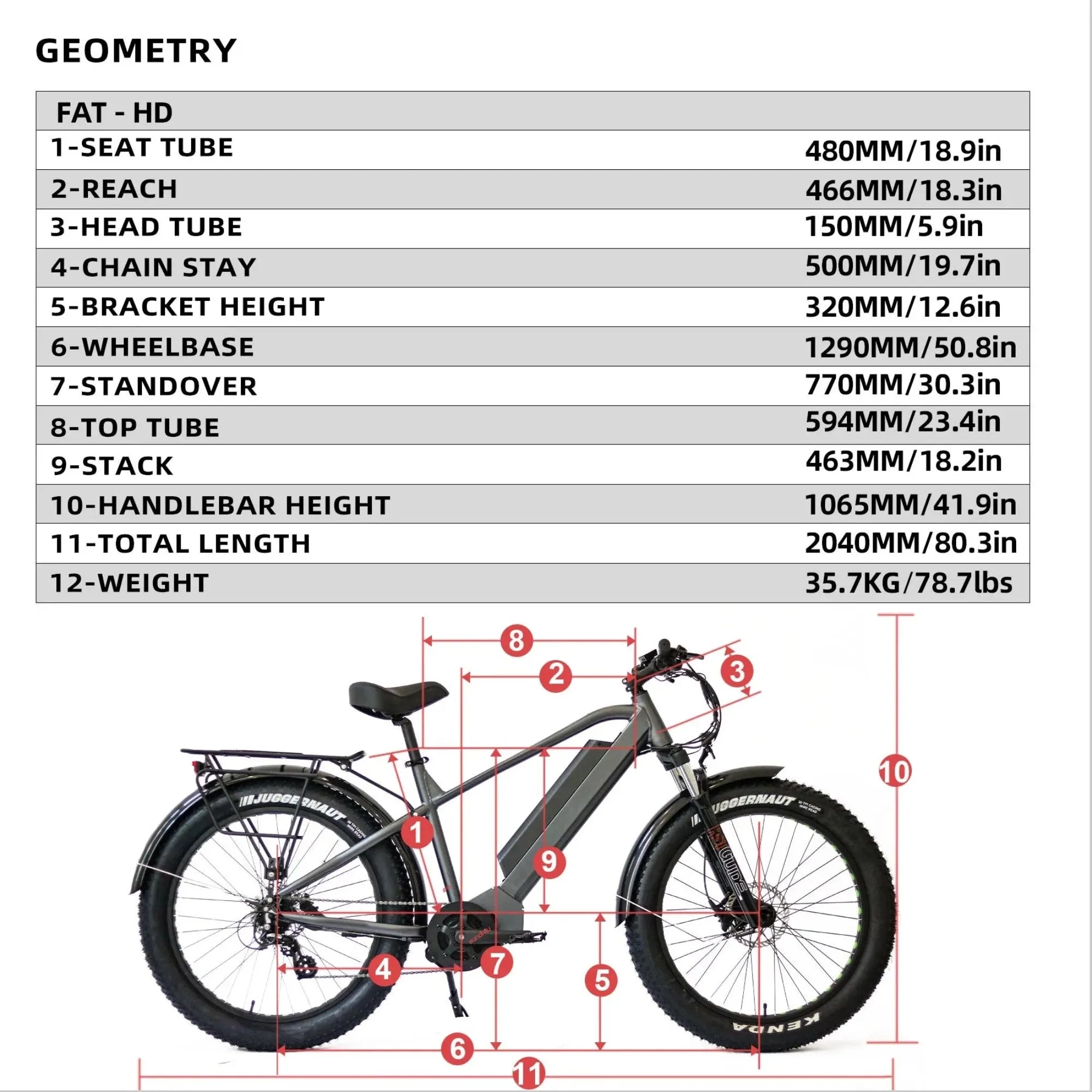 Eunorau 1000W Fat HD All Terrain Fat Tire Electric Mountain Bike