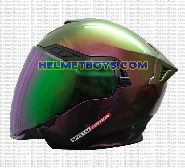 EVO RS9 Motorcycle Sunvisor Helmet IRIDIUM SERIES