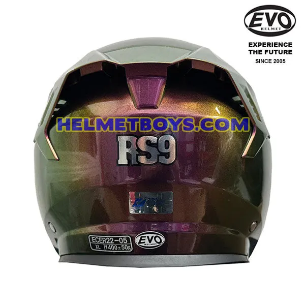 EVO RS9 Motorcycle Sunvisor Helmet IRIDIUM SERIES