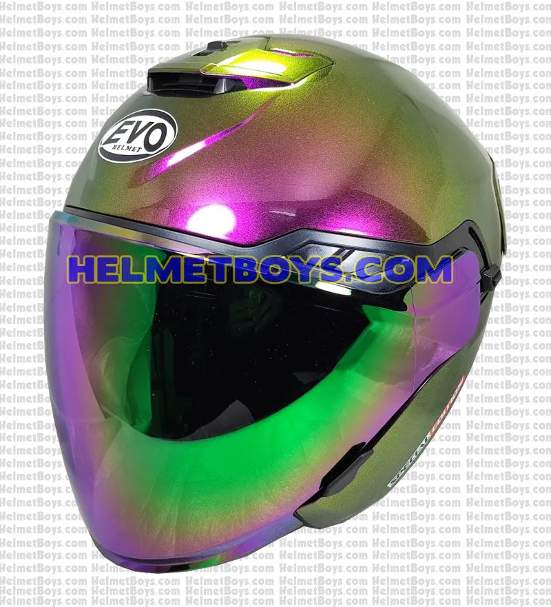 EVO RS9 Motorcycle Sunvisor Helmet IRIDIUM SERIES