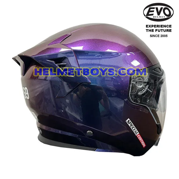 EVO RS9 Motorcycle Sunvisor Helmet IRIDIUM SERIES