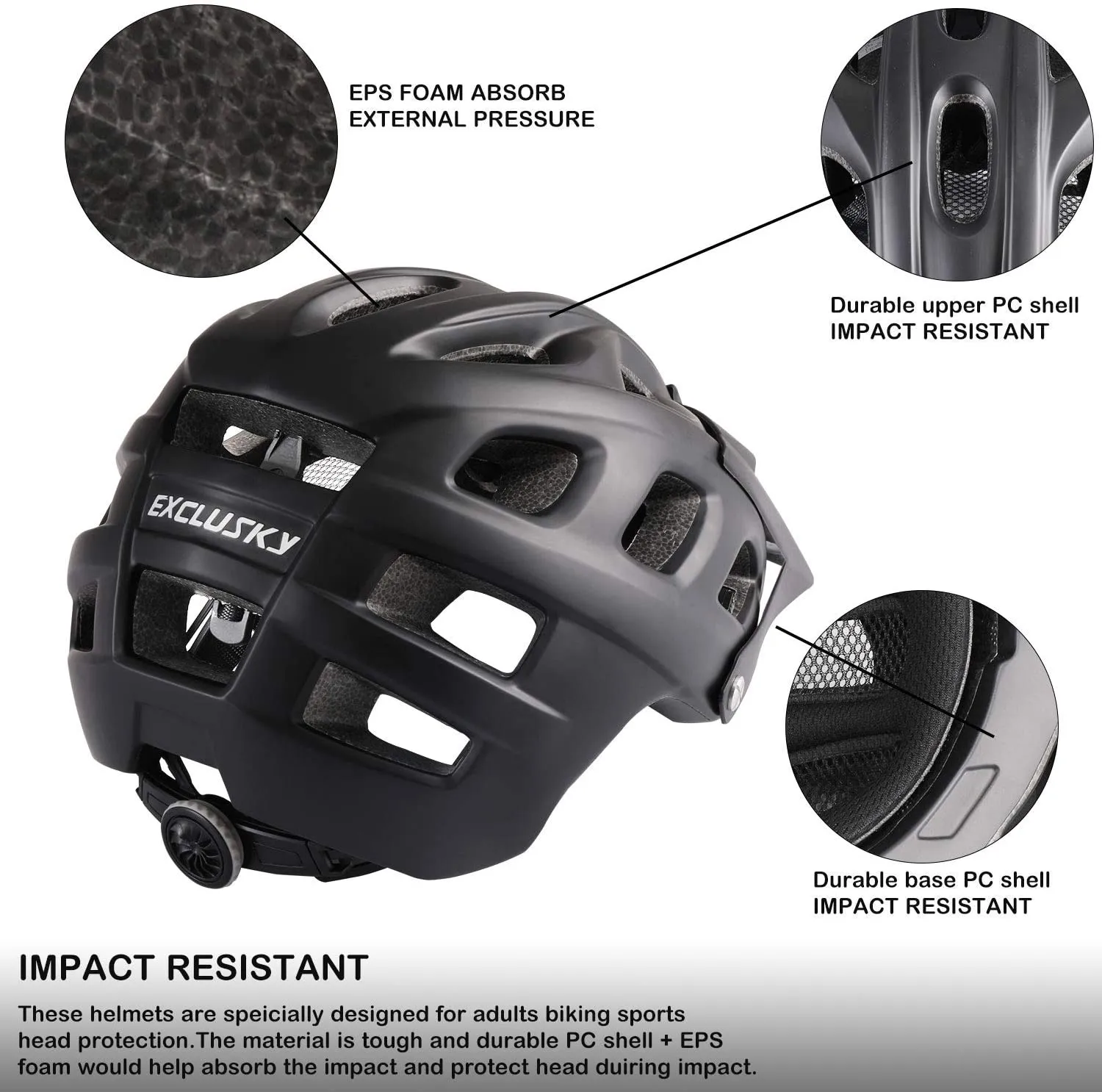 Exclusky Men/Women's Cycling Helmet