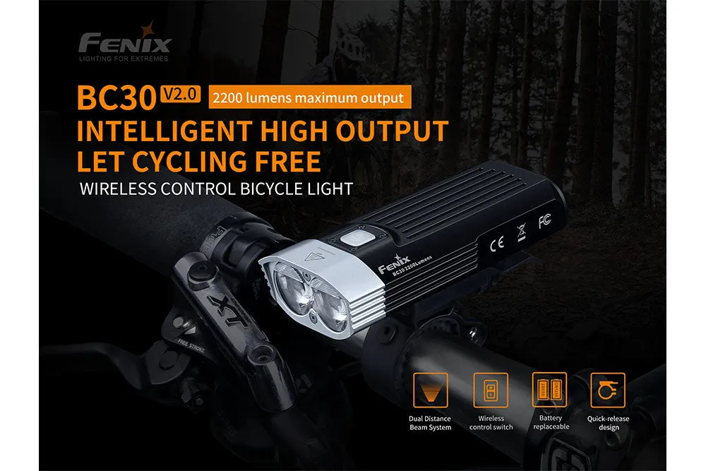 Fenix BC30 V2 LED Bike Light   FREE  BC05R V2 Taillight