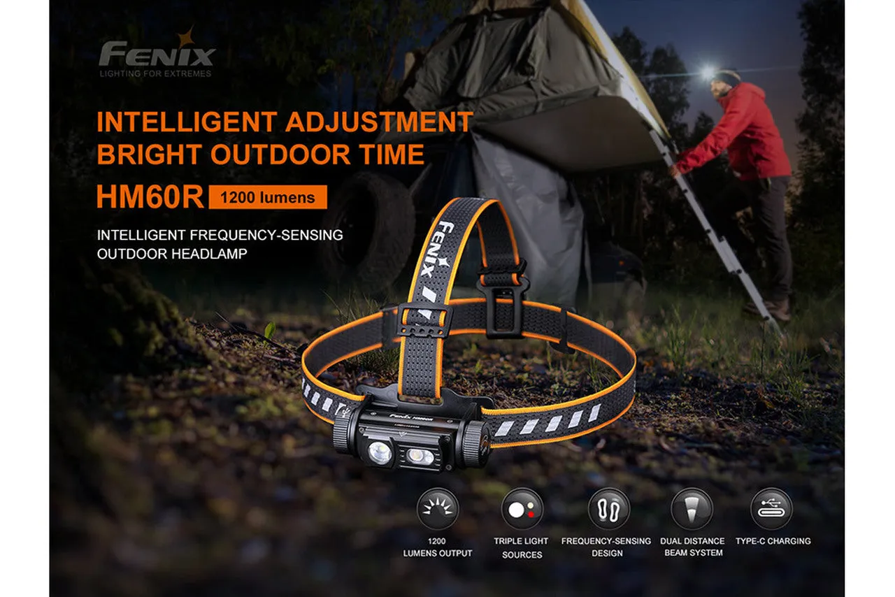 Fenix HM60R Rechargeable Outdoor Headlamp - 1200 Lumens