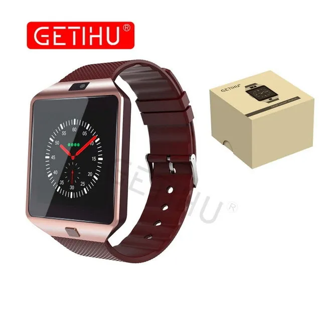 GETIHU DZ09 Smartwatch Smart Watch Digital Men Watch For Apple iPhone Samsung Android Mobile Phone Bluetooth SIM TF Card Camera