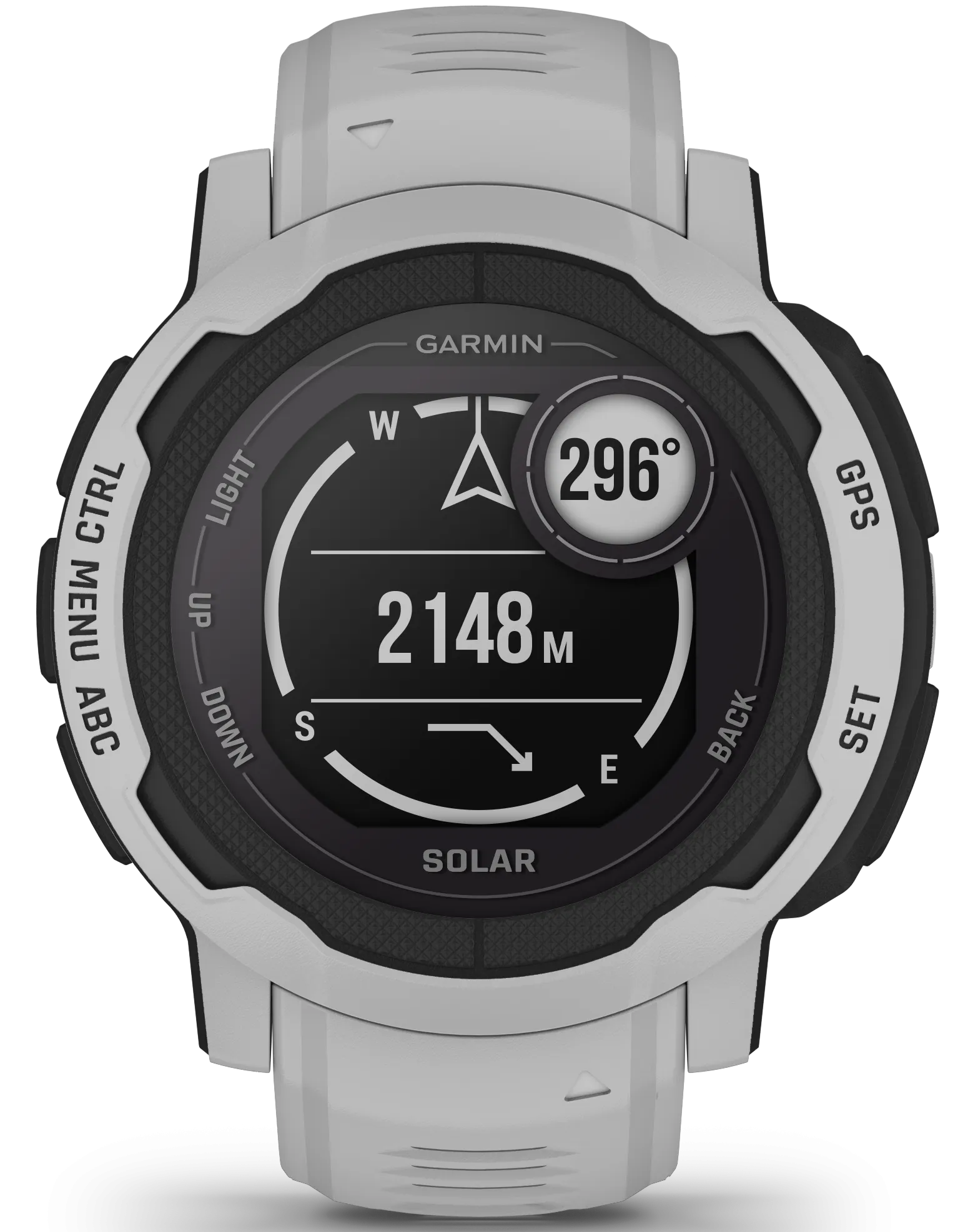 GRM Watch Instinct 2 Solar GPS Mist Gray Smartwatch