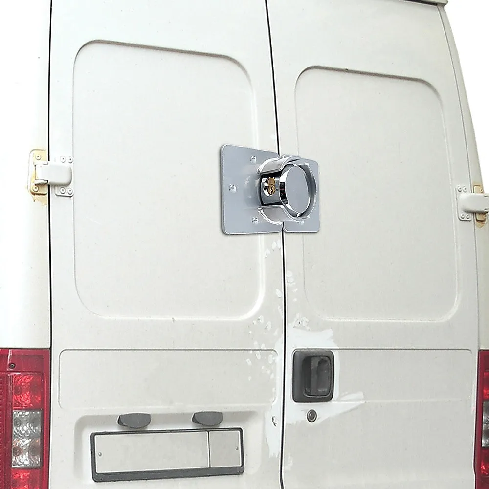 Heavy-Duty Van Door Lock, Brackets & 2 Keys, 45# Steel