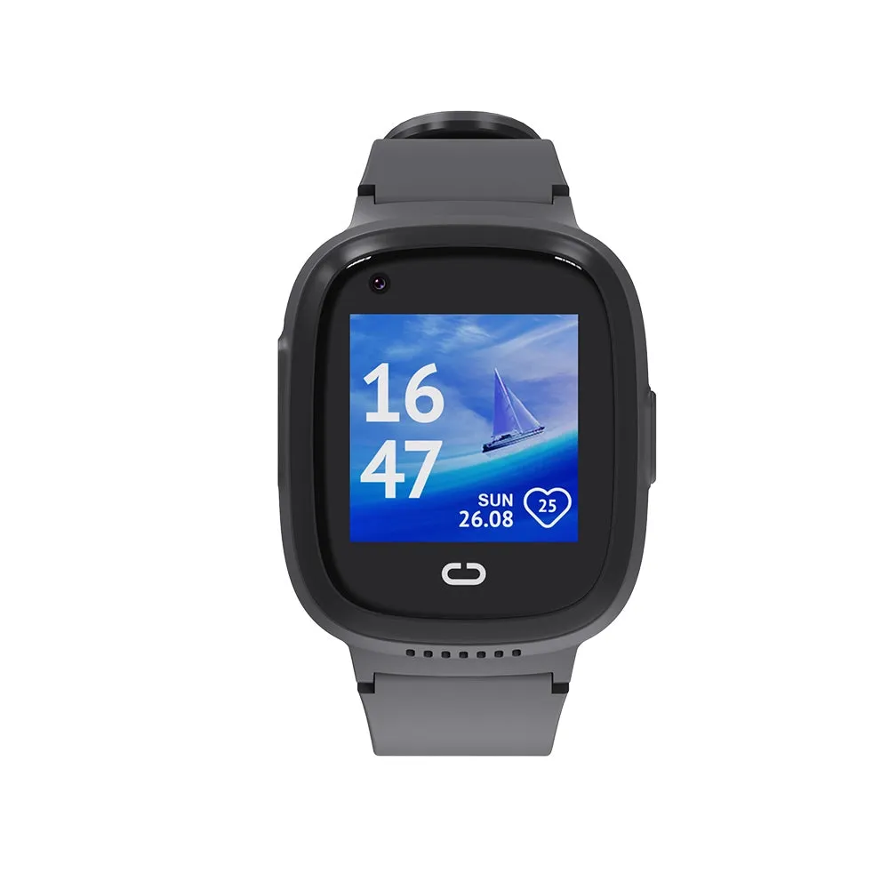 Kids Water Resistant GPS Smart Watch - Black