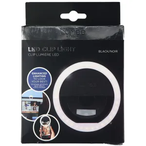 LuMee Studio Clip Light Portable and Rechargeable LED Ring Light - Black