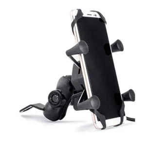 Mobile Holder for Bike & Scooter without Charger, X-grip (Black)