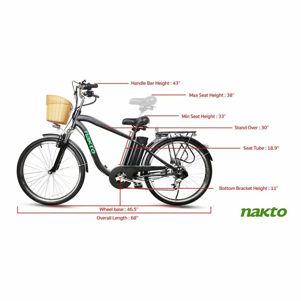 Nakto Camel 26" Men City Electric Bike Men