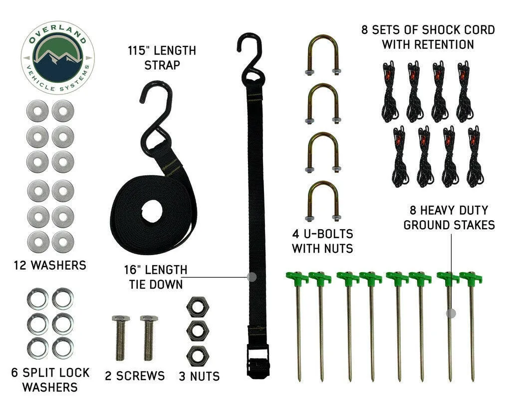 Nomadic LT 270 Awning & Wall 1, 2, & Mounting Brackets - Driver side