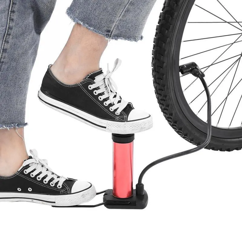 Portable Mini Foot Pump for Bicycle, Bike, and Car