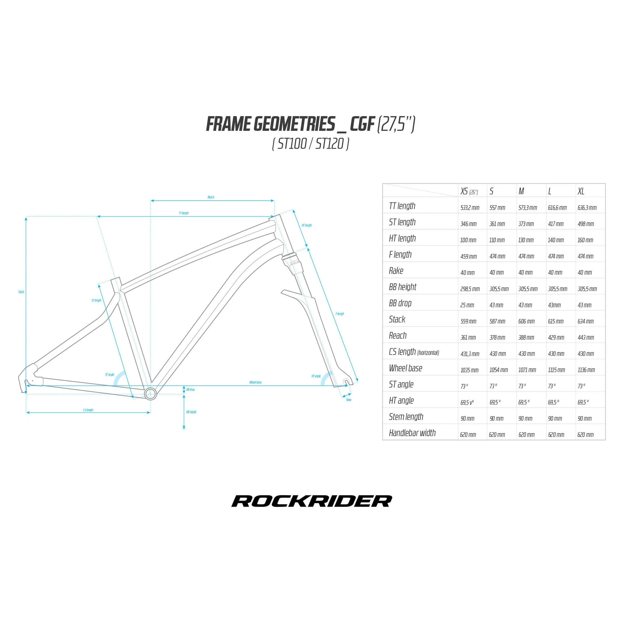 Rockrider Adult ST100 27.5 Mountain Bike