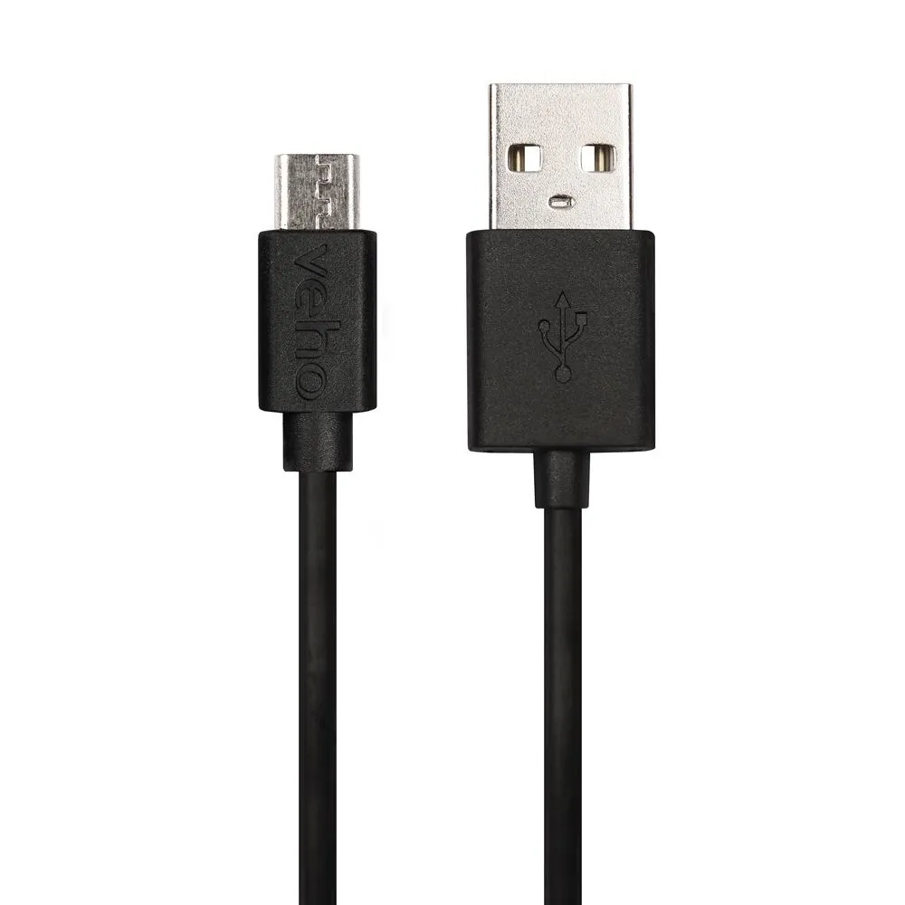 Veho Pebble USB-A to micro-USB Universal Charge and Sync 0.2m/0.7ft Cable