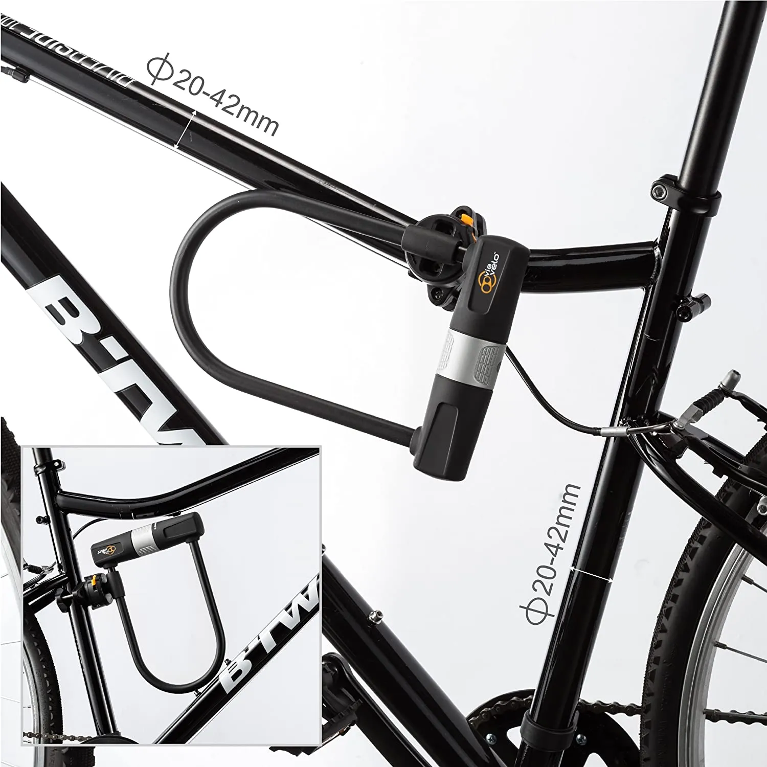 Via Velo Heavy Duty Bicycle U-Lock